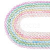 8Strands 8 Colors Anti-Tarnish Electroplate Glass Beads Strands GLAA-TA0003-79-1