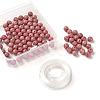 100Pcs 8mm Grade AAA Natural Rhodonite Round Beads DIY-LS0002-65-2