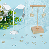 8 Pairs 2 Colors Brass Earring Hooks KK-BBC0008-12-4