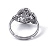 Non-Tarnish 201 Stainless Steel Finger Rings RJEW-C074-08P-4