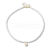 Bohemia Natural Cowrie Shell Pendant Necklaces NJEW-JN04783-02-4