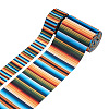 2 Rolls 2 Styles Stripe Pattern Printed Polyester Grosgrain Ribbon OCOR-TA0001-37C-8