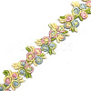 Flower Polyester Jacquard Ribbon FABR-PW0001-248F-1