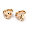304 Stainless Steel Clip-on Earring Setting STAS-L244-50B-G-2