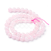Natural Rose Quartz Beads Strands X-G-T055-8mm-13-2