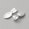 925 Sterling Silver Pinch Bails STER-WH0001-18S-2