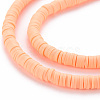 Handmade Polymer Clay Bead Strands X-CLAY-T002-6mm-46-3