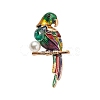 Parrot Alloy Enamel Brooches PW-WGB7706-01-3