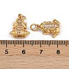 304 Stainless Steel Rhinestone Charms STAS-P410-22G-3