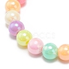 7Pcs 7 Color Candy Color Acrylic Round Beaded Stretch Bracelets Set BJEW-JB08928-6
