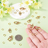 10Pcs 2 Styles Brass Lobster Claw Clasps KK-TA0009-15-6