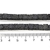 Synthetic Lava Rock Dyed Beads Strands G-H311-02B-10-5