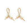 Brass Peg Bails Pendants KK-T062-199G-NF-1