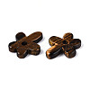 Natural Tiger Eye Pendants G-T142-44G-2