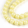 Baking Paint Pearlized Glass Pearl Bead Strands HY-N002-3mm-B03-4