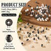 2Bags 200Pcs Transparent Glass Beads GLAA-TA0003-44G-3