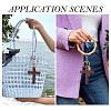 Cotton Cord Cross Keychains AJEW-TAC0031-03B-7