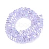 Electroplate Transparent Glass Beads Strands LS-EGLA-Q139-01A-A23-2