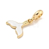 Rack Plating Alloy Enamel Fishtail European Dangle Charms FIND-B034-49G-02-2