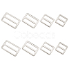 8Pcs 4 Styles Alloy Slider Buckles FIND-GF0007-01P-1