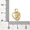 Brass Micro Pave Cubic Zirconia Charms KK-P295-25G-3
