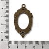 Vintage Tibetan Style Alloy Pendant Cabochon Bezel Open Back Settings TIBEP-M018-40AB-NF-3