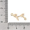 Brass Micro Pave Cubic Zirconia Connector Charms CU-CBAA2A4-01G-01-3