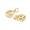 Brass Micro Pave Cubic Zirconia Pendants KK-Z120-12G-2