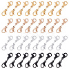 32Pcs 4 Colors 304 Stainless Steel Double Lobster Claw Clasps STAS-CP0001-03-1