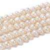 Natural Cultured Freshwater Pearl Beads Strands X-PEAR-L001-G-14-6