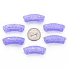 Transparent Crackle Acrylic Beads CACR-S009-001B-N47-3