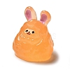 Luminous Resin Cute Little Rabbit Ornaments RESI-I054-01G-1