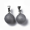 Natural Agate Charms G-Q998-036B-3