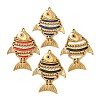 304 Stainless Steel Enamel Big Pendants STAS-Z193-09G-1