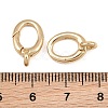 Brass Spring Gate Rings KK-CBAA482-02G-3