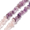 Natural Rose Quartz & Madagascar Rose Quartz & Amethyst Beads Strands G-L610-A08-B01-1