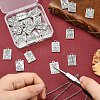 40Pcs 20 Styles Tibetan Style Zinc Alloy Pendants FIND-CJC0004-36-5