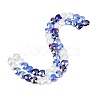 Electroplate Transparent Glass Beads Strands GL-CBADAFE-01I-2