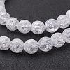 Synthetic Crackle Quartz Beads Strands G-SF10MM-43-3