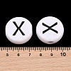 Opaque White Acrylic European Beads AC-CBA3BDD-01X-3