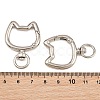 Zinc Alloy Swivel Clasps AL-CBAC079-13P-3