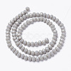 Opaque Solid Color Glass Beads Strands EGLA-A034-P1mm-D10-2