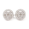 Brass Micro Pave Clear Cubic Zirconia Multi-strand Links ZIRC-A014-04P-1