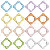 32Pcs 8 Colors Baking Paint Alloy Bead Frame FIND-SP0004-50B-1