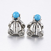 Tibetan Style Alloy European Beads LS-PALLOY-G225-01AS-3