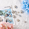 80Pcs 8 Style Brass Shank Buttons BUTT-TA0001-08S-4