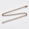 Brass Cable Chains Necklace Making MAK-N029-01R-2