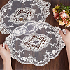 Polyester Lace Embroidery Table Mats AJEW-WH0413-78-3