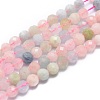 Natural Morganite Beads Strands G-G792-32B-1
