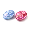 UV Plating Opaque Iridescent Acrylic Beads MACR-K351-03-3